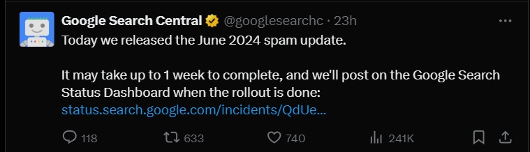 Google June 2024 Spam Update